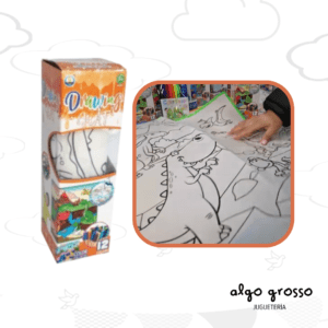 DRAWING MAT ALFOMBRA PARA PINTAR LAVABLE DE DIBUJO DINO  art.55917