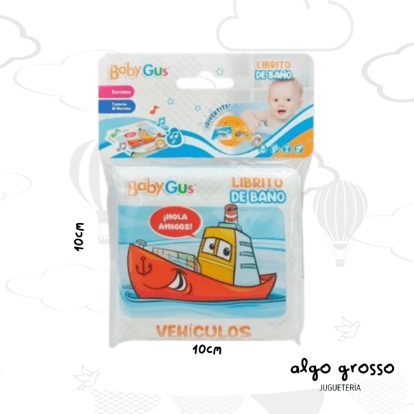 LIBRITO PARA EL AGUA DE BAÑO - VEHICULOS art.54805