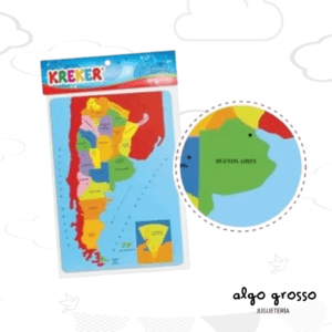 MI ARGENTINA MAPA EN GOMA EVA CON PARTES ENCASTRABLES art.320