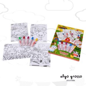ANIMAL FRIENDS SET COLOREAR CON FIBRAS art.911