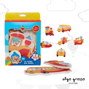PLIM PLIM - LA HORA DEL BAÑO TUNI 6 FIGURAS DE GOMA EVA art.082