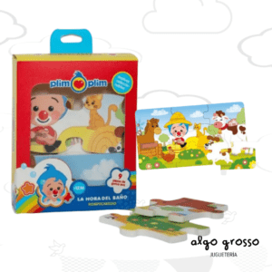 PLIM PLIM - LA HORA DEL BAÑO - PUZZLE EN LA GRANJA 9 PIEZAS art.088