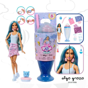 MUÑECA BARBIE POP REVEAL VASO DULCES SORPRESAS + ACCESORIOS art.JFY00