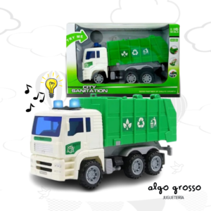 CAMION RECOLECTOR CITY SANITATION A FRICCION CON LUZ Y SONIDO art.6485