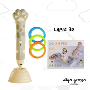 LAPIZ 3D HUELLITAS CON USB + ACCESORIOS art.7189/T66-36A