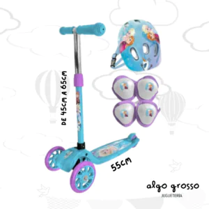 MONOPATIN FROZEN PLEGABLE + SET DE PROTECCION art.12272