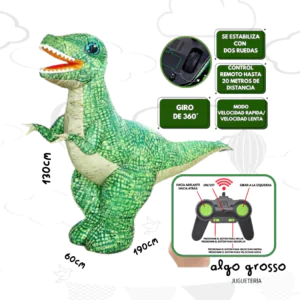 GIGASAURIO DINO INFLABLE A RADIO CONTROL art.1966