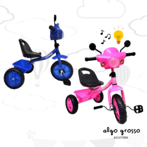 TRICICLO METAL CONLUZ Y SONIDO art.56188