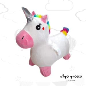 SALTARIN UNICORNIO INFLABLE PELUCHE art.57150