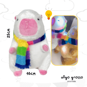 MUNDO CAPY PELUCHE BLANCO LUMINOSO art.CAPY043