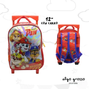 MOCHILA CON CARRO 12" PAW PATROL art.PW315