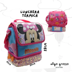 LUNCHERA TERMICA DE MINNIE BOCA PEZ CUADRADA art.KM779