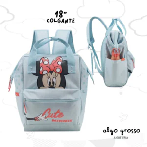 MOCHILA COLGANTE MINNIE 18" CIERRE BOCA DE PEZ art.0035