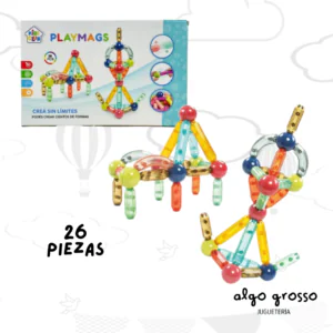 PLAYMAGS BLOQUES MAGNETICOS PALITOS TRANSPARENTES art.55196