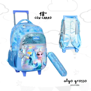 MOCHILA CARRO 18" FROZEN ELSA art.57891