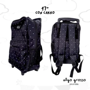 MOCHILA SKORA 17" CON CARRO GOODPAK - NEGRO JLUNARES art.37497