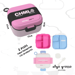 LUNCHERA TERMICA PLASTICA CHIMOLA PINK art.BZ128
