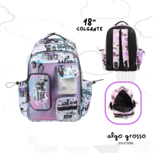 MOCHILA COLGANTE 18" CHIMOLA - HOLOGRAM PURPLE art.TR214