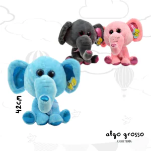 ELEFANTE DE PELUCHE DE 42CM - OJOS BRILLOSOS art.C7802