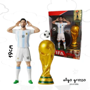 MESSI FIGURA DE 20CM CON COPA + FUTBOL art.2168