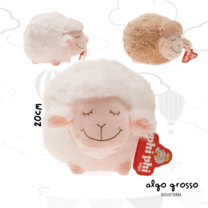 OVEJA DE PELUCHE REDONDA DE 20CM art.1735