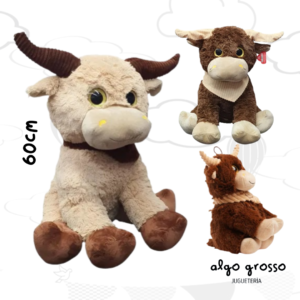 TORO SENTADO DE PELUCHE DE 60CM art.4528