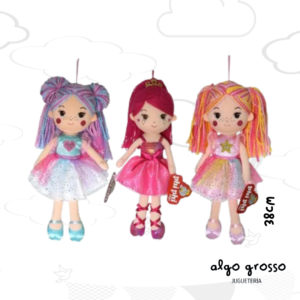 MUÑECA SOFT DE 38CM CON PELO DE LANA art.6102