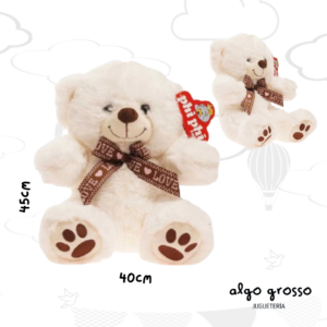 OSO DE PELUCHE DE 45CM CON MOÑO art.6401