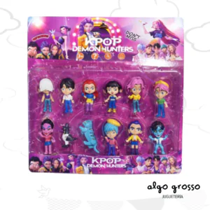 SET GUERRERAS KPOP DEMON HUNTERS - 12 MINI FIGURAS "ALTERNATIVO"