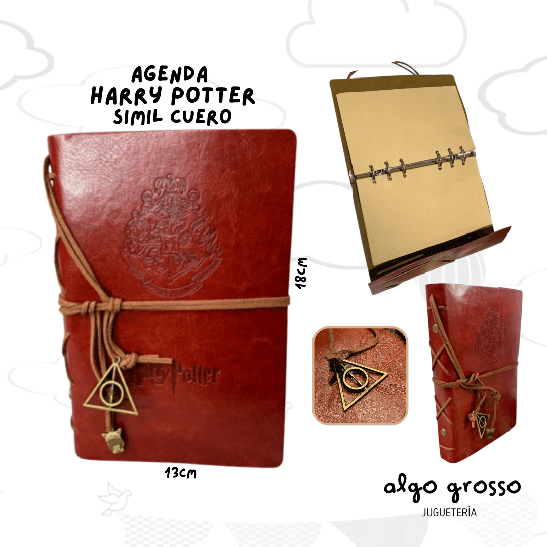 CUADERNO HARRY POTTER SIMIL CUERO