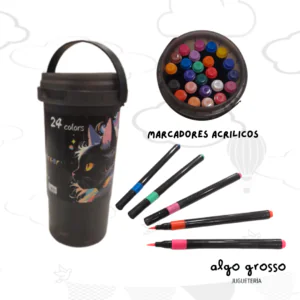 MARCADORES EN BALDE X24 UNIDADES ACRYLIC MARKER
