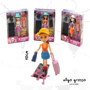 FASHION GIRL MUÑECA 10CM CON ACCESORIOS art.NA201246