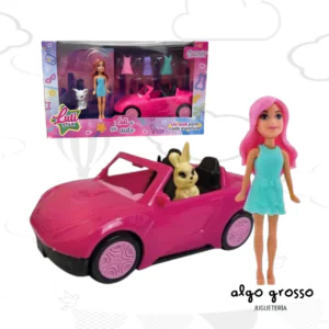 LULI STAR MINI MUÑECA DE 9CM + SU AUTO Y ACCESORIOS art.55850