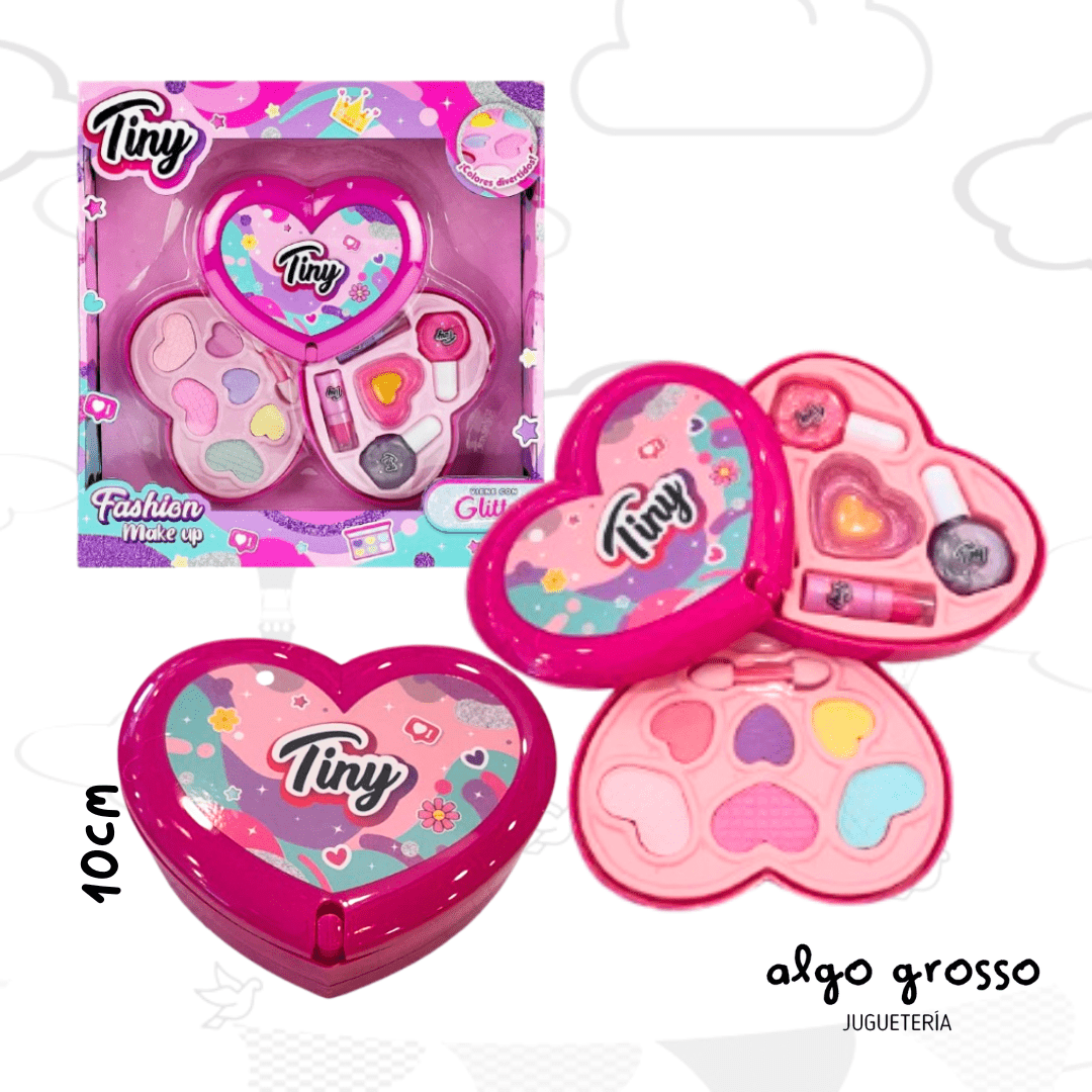 TINY MAQUILLAJE ESTUCHE CORAZON DESPLEGABLE art.3309