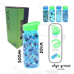 BOTELLA PLASTICA SKORA CON PICO - 500ML art.40578
