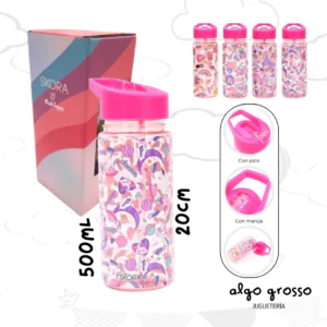 BOTELLA PLASTICA SKORA CON PICO - 500ML art.40579