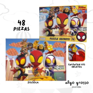 PUZZLE SECRETO SPIDEY 48 PIEZAS art.VSP03327