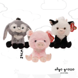 ANIMALES SENTADOS DE PELUCHE DE 24CM art.1731