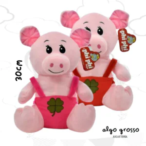 PELUCHE DE CHANCHITO VESTIDO DE 30CM art.5449