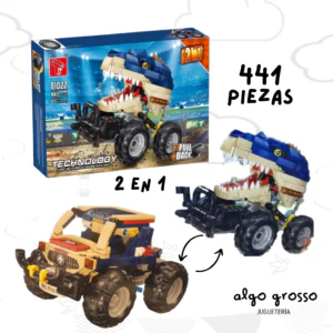 TECHNOLOGY SIMIL BLOQUES 2EN1 VEHICULO A DINO art.T1022