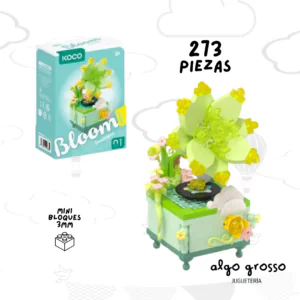 KOCO BLOQUES PARA ARMAR BLOOM VINTAGE BOUTIQUE FONOGRAFO art.KC02078