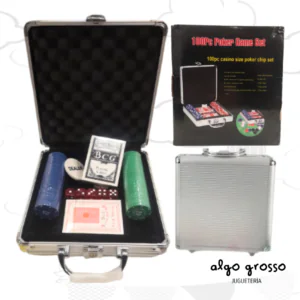 POKER GAME SET MALETIN CON 100 PIEZAS art.A202325