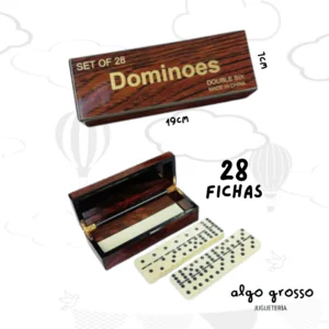 DOMINO DELUXE DOUBLE SIX - 28 FICHAS art.A202328