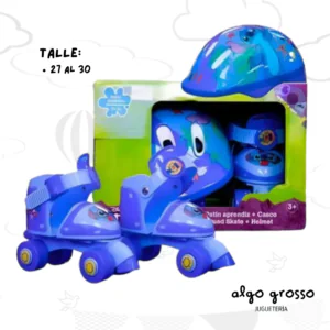 STITCH AZUL PATIN APRENDIZ "TALLE EXTENSIBLE" art.11441