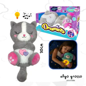 DREAMIEZ PEELUCHE GATO DORMILON 30CM RESPIRA art.DRE30CAT