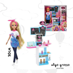 DREAMEEZ MUÑECA + SET CAFETERIA art.81002