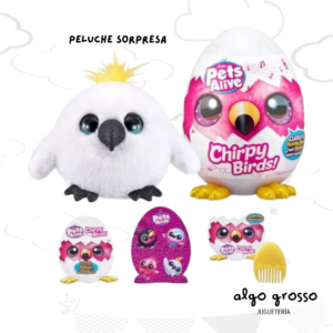 PETS ALIVE CHIRPY BIRDS HUEVO SORPRESA INTERACTIVO art.6049