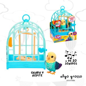 LITTLE LIVE PETS JAULA PAJARO CON SONIDO art.26683