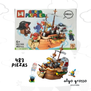 SUPER PLUMBER MARIO BROSS SIMIL BLOQUES 483 PIEZAS art.MG1302