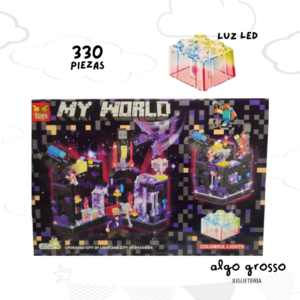 MY WORLD MINECRAFT SIMIL BLOQUES LA FORTALEZA 330 PIEZAS art.GT-109